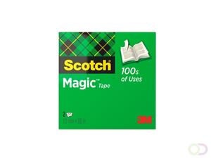 Scotch Plakband 810 Magic 12 mm x 66 m. asgat 76 mm (rol 66 meter)