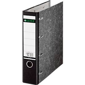Leitz giro-bank ordner, ft A4, rug 75mm, karton, zwart