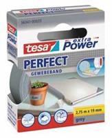 Tesa textieltape 2,75m x19mm grijs