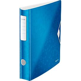 Leitz WOW ordner Active rug van 6,5 cm, blauw