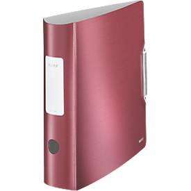 LEITZ Ordner Active Style, 180 Grad, 80 mm, granat-rot