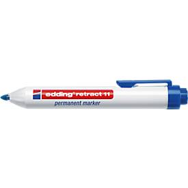 Edding permanent marker Retract 11 blauw