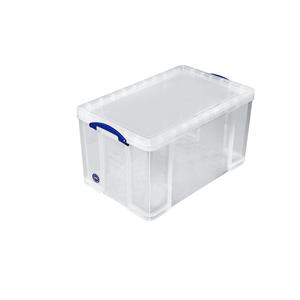 Really Useful Box Aufbewahrungsbox 84 Liter, transparent