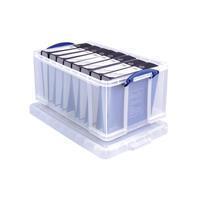 reallyusebox Really Useful Box Aufbewahrungsbox 64 Liter, transparent