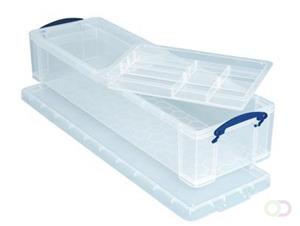 Really Useful Box Aufbewahrungsbox-Set 22C + 2x DIVCB transparent 22 Liter 820 x 255 x 155mm mit Kleinteileeinsatz