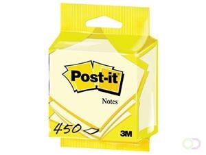 Post-it Notes, ft 76 x 76 mm, geel, blok van 450 vel, op blister