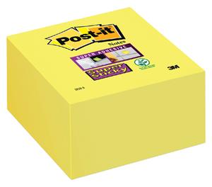 Post-it Super Sticky notes, ft 76 x 76 mm, neongeel, blok van 350 vel