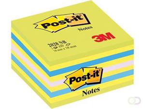 Post-it Sticky Notes Kubus 76 x 76 mm. Diverse Neon- en Ultrakleuren. 450 vellen (blok 450 vel)