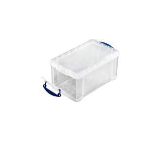 Reallyusefulbox Really Useful Box 8 liter met opening aan de voorkant, transparant