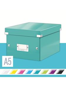 LEITZ Ablagebox Click & Store WOW, DIN A5, eisblau