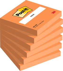 Post-it Memoblok  654-NOR 76x76mm neon oranje