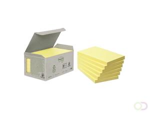 Post-it Memoblok  655-1B 76x127mm 6 stuksrecycled geel