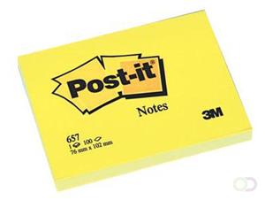 Post-it Notes, ft 76 x 102 mm, geel, blok van 100 vel