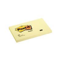 Post-it Notes, 100 vel, ft 76 x 127 mm, kanariegeel (canary yellow)