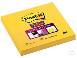 Memoblok 3M Post-it 654 Super Sticky 76x76mm ultra geel