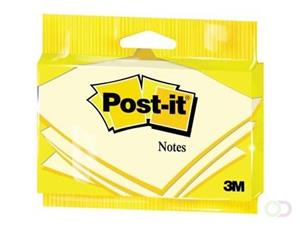 Post-it Notes, ft 76 x 127 mm, geel, blok van 100 vel, op blister