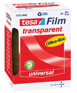 tesa Film, transparent, 15 mm x 66 m