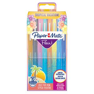 Paper:Mate Faserschreiber Flair TROPICAL VACATION, 16er Etui