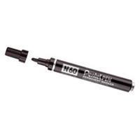Pentel Viltstift  N60 schuin zwart 1.2-6mm