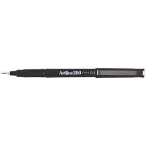 Artline Fineliner  200 rond 0.4mm zwart