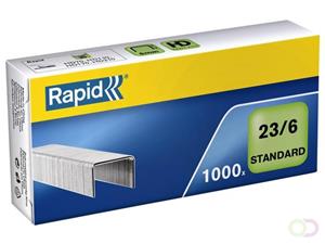 Rapid Nieten 23 Standaard 23/6 mm. capaciteit 20 vel (doos 10 x 1000 stuks)