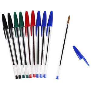 Gerimport Bic balpennen set 10x stuks in 4 kleuren -