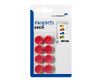 Legamaster Magneet  20mm 250gr rood 8stuks