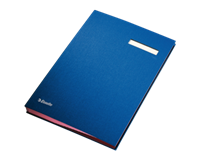 Vloeiboek  6210 karton 20tabs blauw