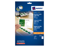 Avery Quick & Clean visitekaartje 85 x 54 mm. 200 g/m². C32011. Laser (pak 250 stuks)