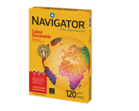 Kopierpapier Navigator Colour Documents, DIN A4, 120 g/m², hochweiß, 1 Paket = 250 Blatt