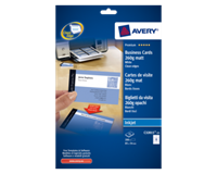 Avery Visitekaart  C32015-25 85x54mm 260gr mat 200stuks