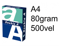 Double A Premium A4 80g Kopierpapier hochweiß 2500 Blatt / 1 Karton