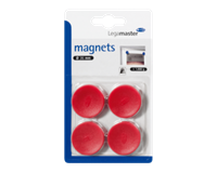 Legamaster Magneet  30mm 850gr rood 4stuks