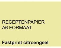 Fastprint Receptpapier  A6 80gr kanariegeel 2000vel