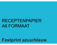 Fastprint Receptpapier  A6 80gr lichtblauw 2000vel