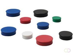 Nobo Magneten, diameter 38 mm, zwart, blister van 4 stuks