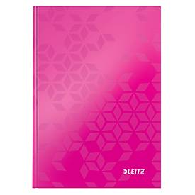 Leitz Notizbuch WOW 90g m.Kopfzeile pink A5 80 Bl kariert