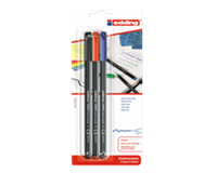 Fineliner  1200 assorti 1mm blister à 3 stuks