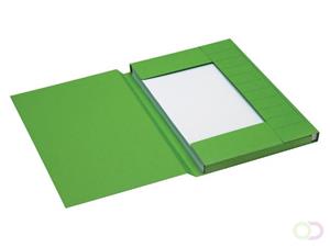 Jalema Dossiermap  Secolor folio 3 kleppen 225gr groen