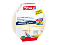 tesa Maler Krepp Premium Classic Abdeckband, 19 mm x 50 m