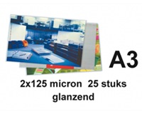 GBC Laminierfolien A3 2 x 125 mic hochglänzend