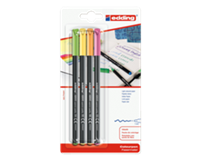 edding Fineliner  1200 neon assorti 1mm blister à 4 stuks