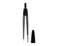Passer  K-3319 metaal zwart in etui Ø13cm