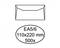 Envelop  bank EA5/6 110x220mm wit 500 stuks