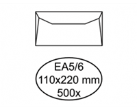 Quantore Envelop  bank EA5/6 110x220mm wit 500 stuks