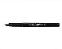 Artline Fineliner  220 rond 0.2mm zwart