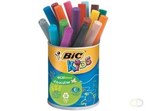 Bic Kids Viltstift Visacolor XL Ecolutions 18 stiften in een metalen pot