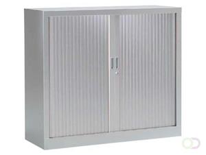 Roldeurkast, hoogte 136 cm, aluminium