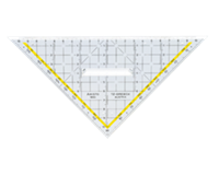 Aristo Geodriehoek  1650/2 225mm met greep transparant