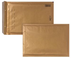 Bong luchtkussenenveloppen ft 180 x 265 mm met stripsluiting, bruin, doos van 100 stuks